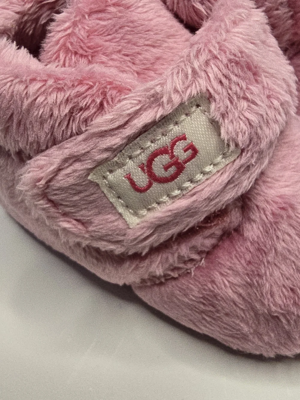UGG Baby Booties Size 1 | Pink Plush Fuzzy Slippers Machine Washable